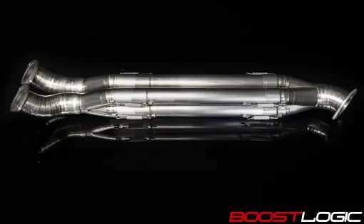Boost Logic Formula Series Quadzilla Titanium Midpipe Nissan R35 Gtr 09+ 1