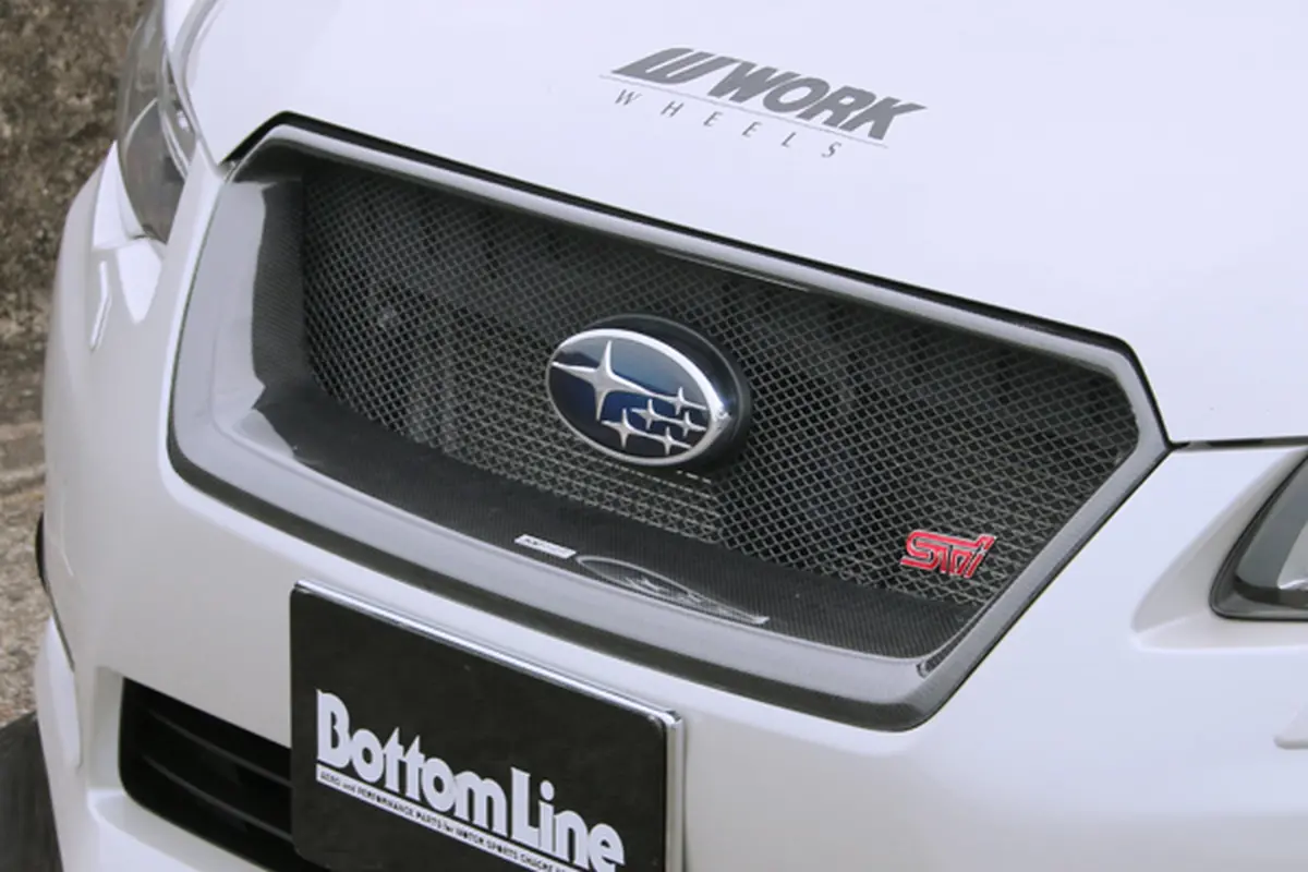 Cs9735secm - Charge Speed 2012-2015 Subaru Impreza Gj/ Gp 4/5 Doors Subaru Emblem Base For Charge Speed Grill (Japanese Frp) In Black Finish 1