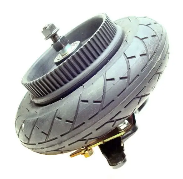 Innova 200X50 Solid "No-Flat" Rear Wheel Assembly For Belt Drive Gt, Izip, Mongoose, Ezip, & Schwinn 150 & 200 Series Scooters 1