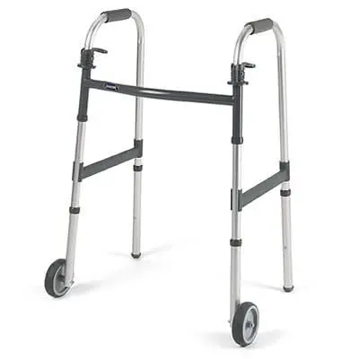 Invacare Dual Release Paddle Walker With 5" Fixed Wheels 1