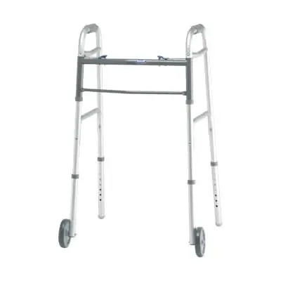 Invacare Dual-Blue Release Walker With 5" Wheels For Juniors 1