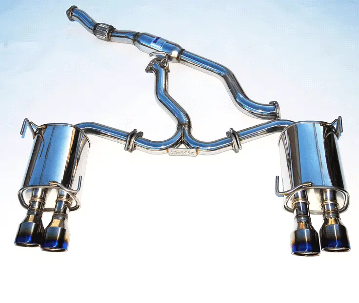 Invidia Q300 Twin Outlet Rolled Titanium Burnt Quad Tip Cat-Back Exhaust | 2015+ Subaru Wrx / Sti 1