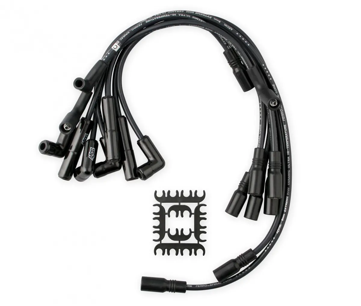 Accel Spark Plug Wire Set - Extreme 9000 Black Ceramic Boot - Chevy/Gmc Truck 4.3L V6 1
