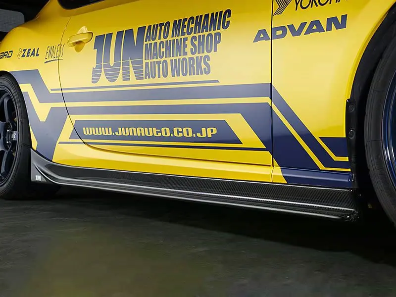 Jun Carbon Side Skirts For 2012-16 Subaru Brz [Zc6] 8008M-F001 1