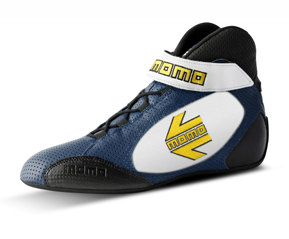Momo Gt Pro Racing Shoe Blue/White Size 43 1