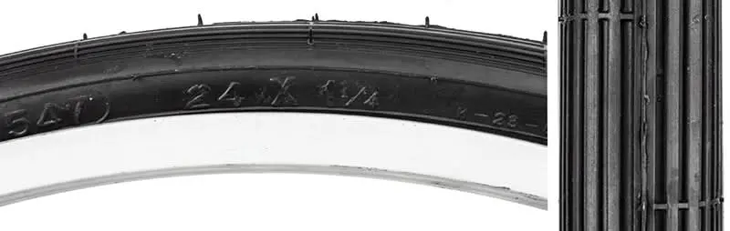 24"X1-1/4" Street S-6 Bicycle Tire 1