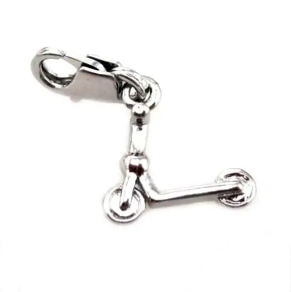 Kick Scooter Charm Zipper Pull With Lobster Clasp 1