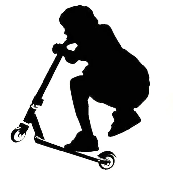 Kick Scooter Stunt Wall Sticker 1