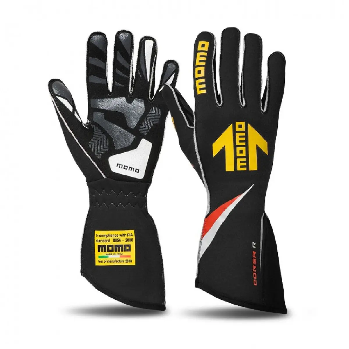 Momo Corsa R Black Racing Gloves Size 12 1