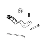 Left Release Lever For Freewheel Assembly On Jazzy 1101/1121 (Frmasmb5478) 1