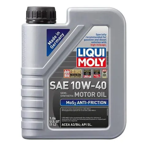 Liqui Moly 1L Mos2 Anti-Friction Motor Oil 10W-40 1