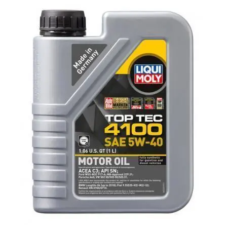 Liqui Moly 1L Top Tec 4100 Motor Oil 5W-40 1