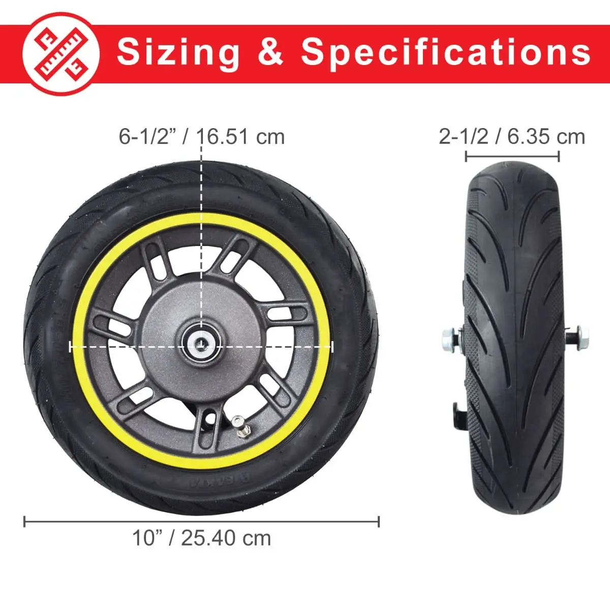 Pneumatic Front Wheel Assembly For The Ninebot Max G30 Scooter (Blemished) 2