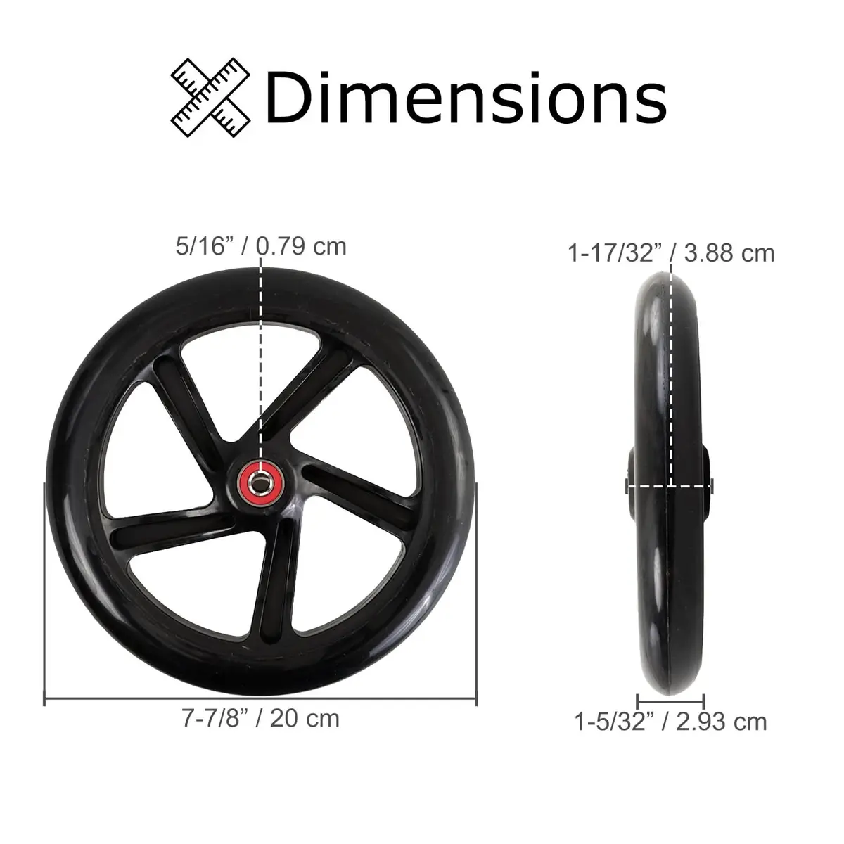 200 Mm Wheel For The Hurtle Renegade Kick Scooter 2