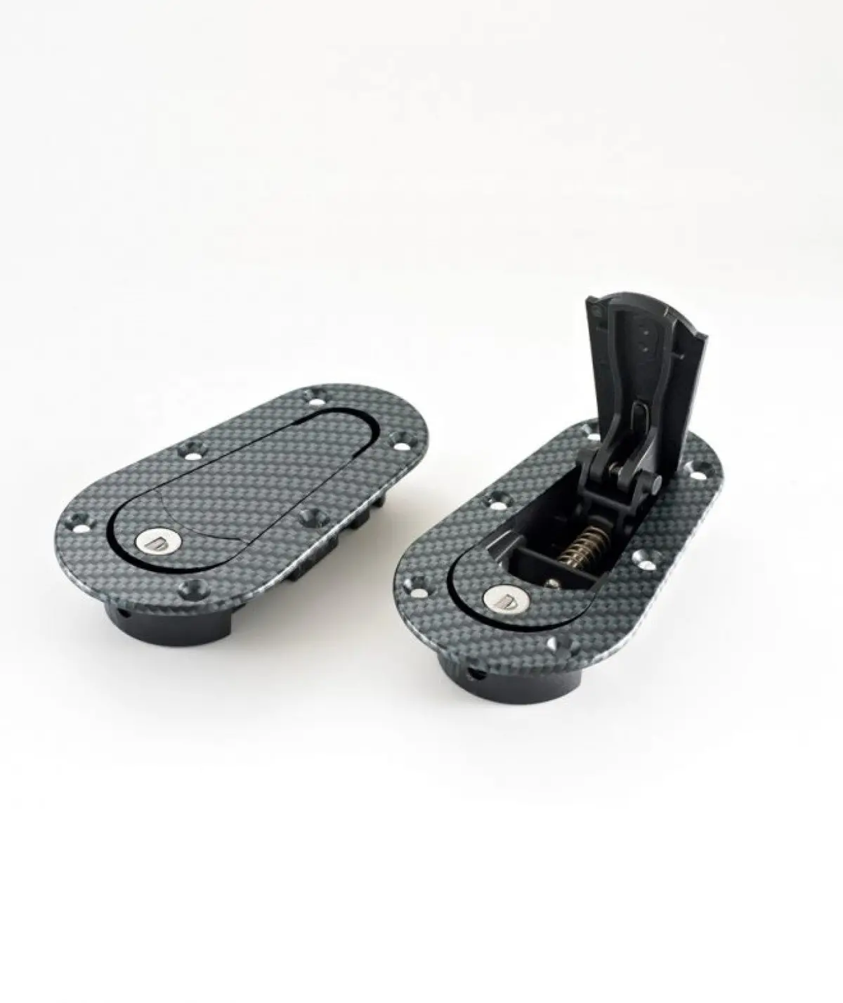 Aerocatch 125-3100 Carbon Fiber Look Locking Hood Pins 1