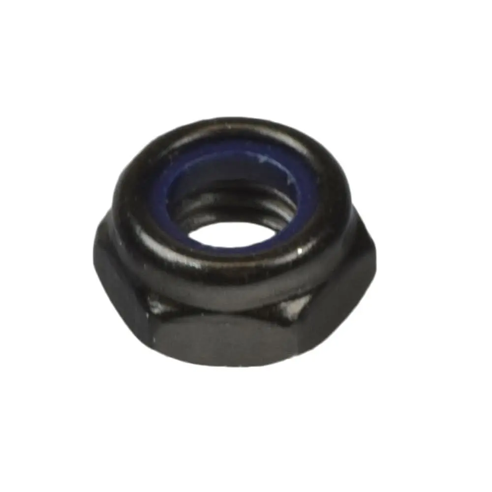 M8-1.25X6.5 Black Lock Nut (Nutnjam1020) 1