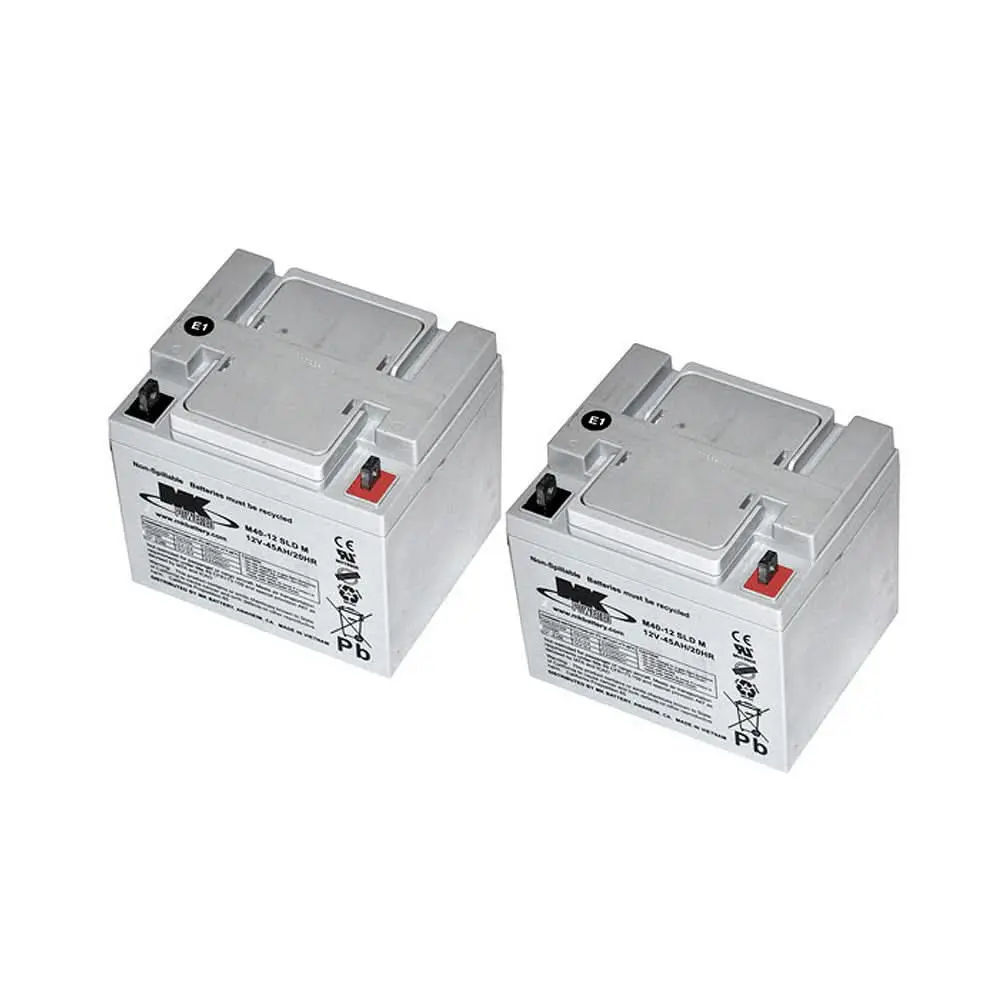 45 Ah 24 Volt M40-12 Sld M Agm Mobility Scooter Battery Pack With L-Terminals 1