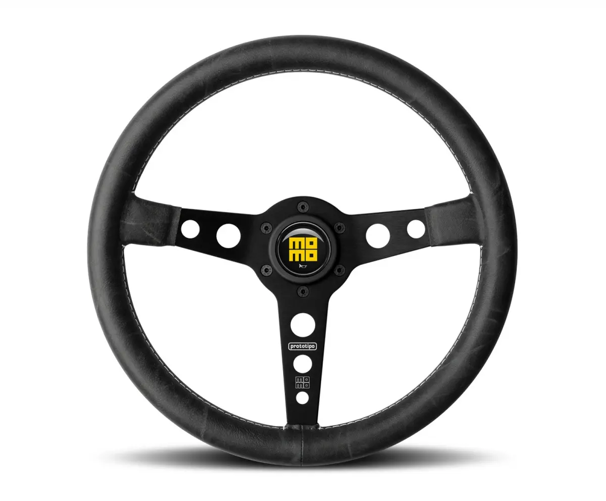 Momo Prototipo Steering Wheel Black Spokes 1