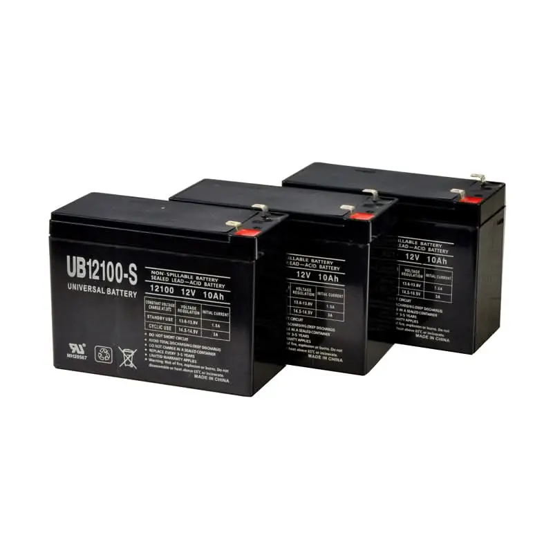 Mongoose Battery Pack - Set Of 3 12 Volt 10 Ah Scooter Batteries (Premium) 1