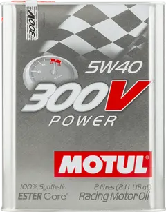 Motul 300V Power Synthetic-Ester Racing Oil | 5W40 2L 1