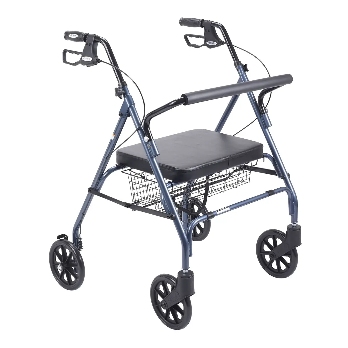 Heavy Duty Bariatric Rollator Rolling Walker With Large Padded Seat 1