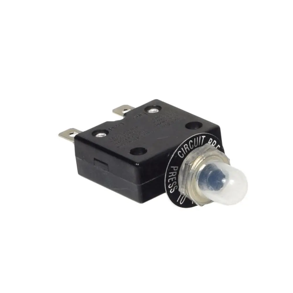 35 Amp (35A) 125/250V Ac/32V Dc Push-Button Reset Circuit Breaker With 1/4" Tab Terminals For Mobility Scooters 1