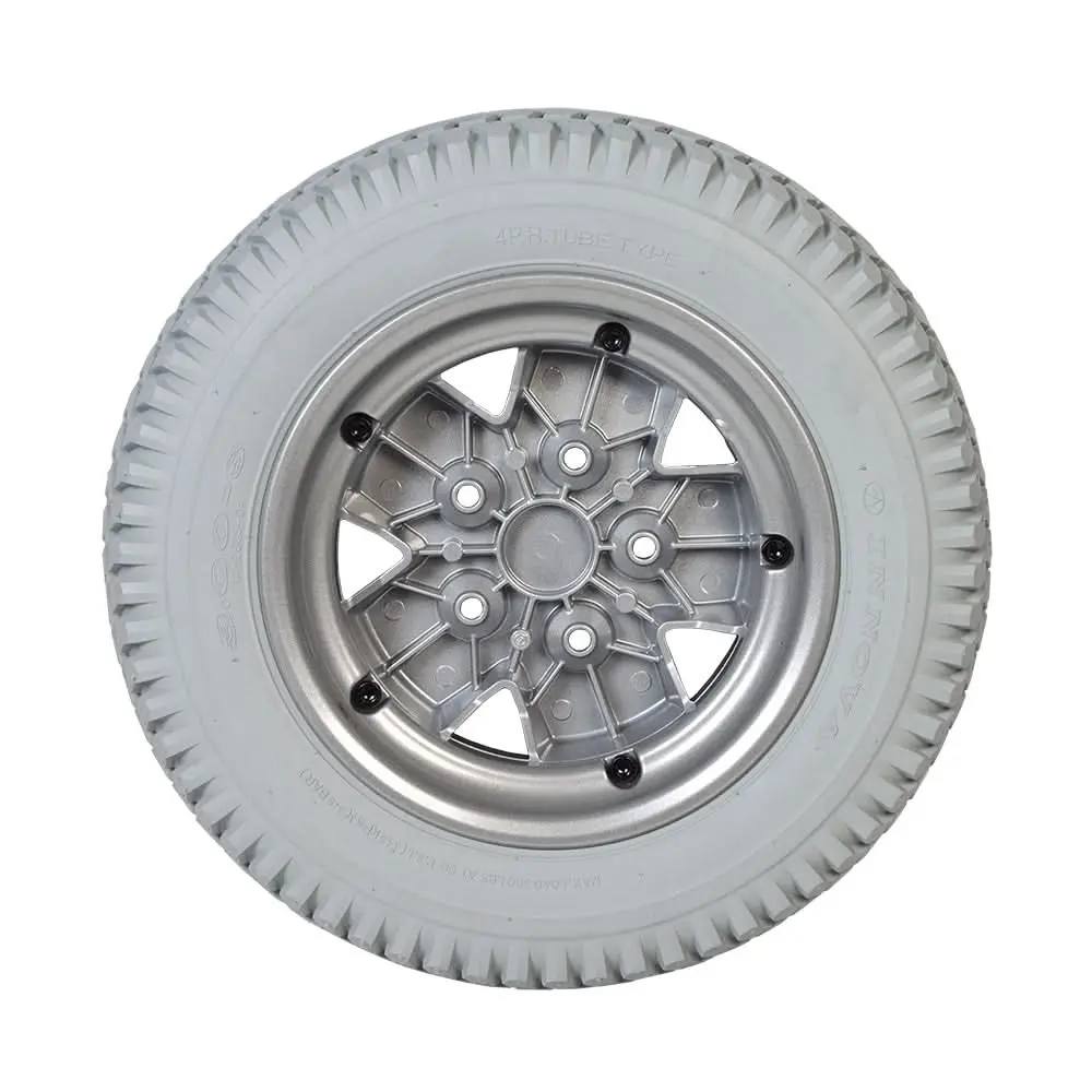 14"X3" (3.00-8) Flat Free Drive Wheel Assembly For The Quantum Q6 Edge & Rival 2