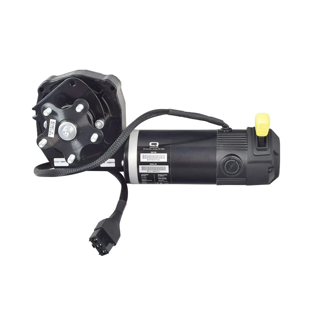 Motor & Brake Assembly With Curtis Connector For The Quantum Q6 Edge 2.0, Q6 Edge 2.0X, & Q6 Edge 3.0 2