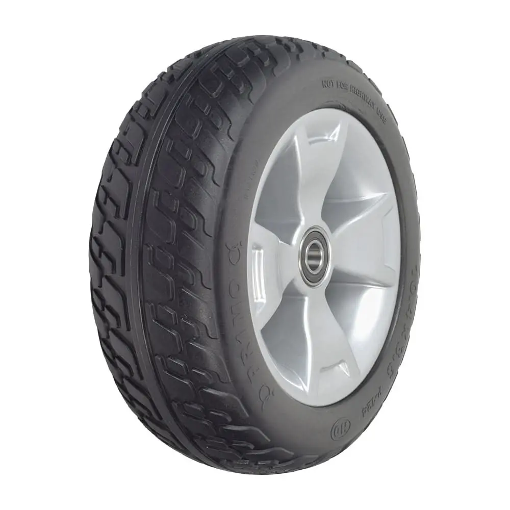 10.4" Flat-Free Black Front Wheel Assembly For The 3-Wheel Pride Maxima (Sc900/Sc901) (Whlasmb1983) 1