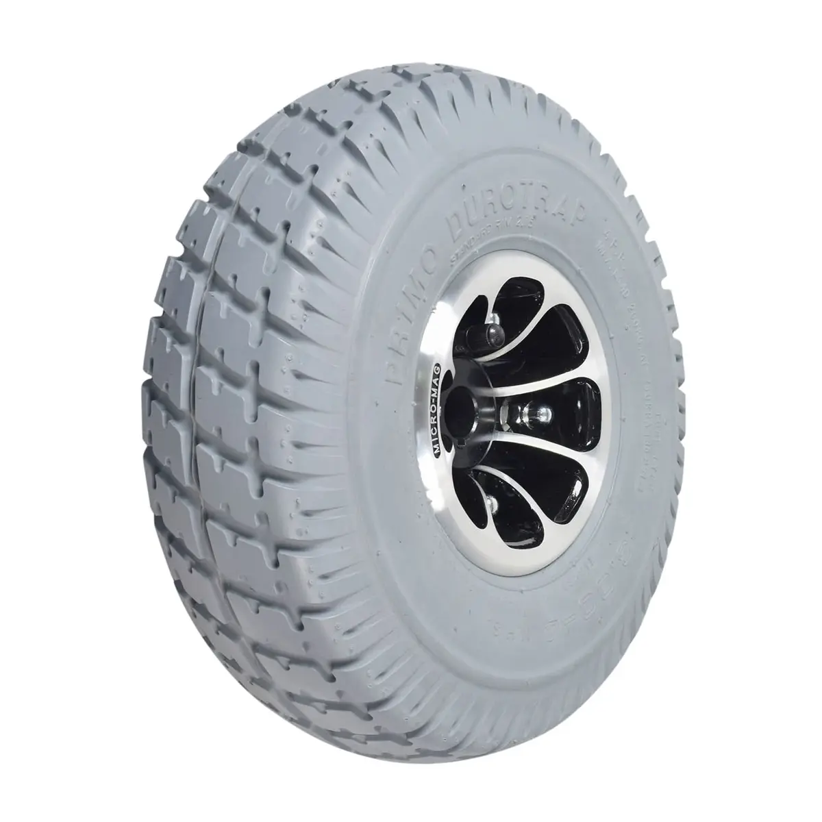 3.00-4 (10"X3", 260X85) Rear Wheel Assembly With Gray Pneumatic Tire For The Pride Celebrity X (Sc400/Sc4001/Sc440/Sc4401), Cyclone (Sc3400), & Victory 10 (Sc710) (Whlasmb1277) 1