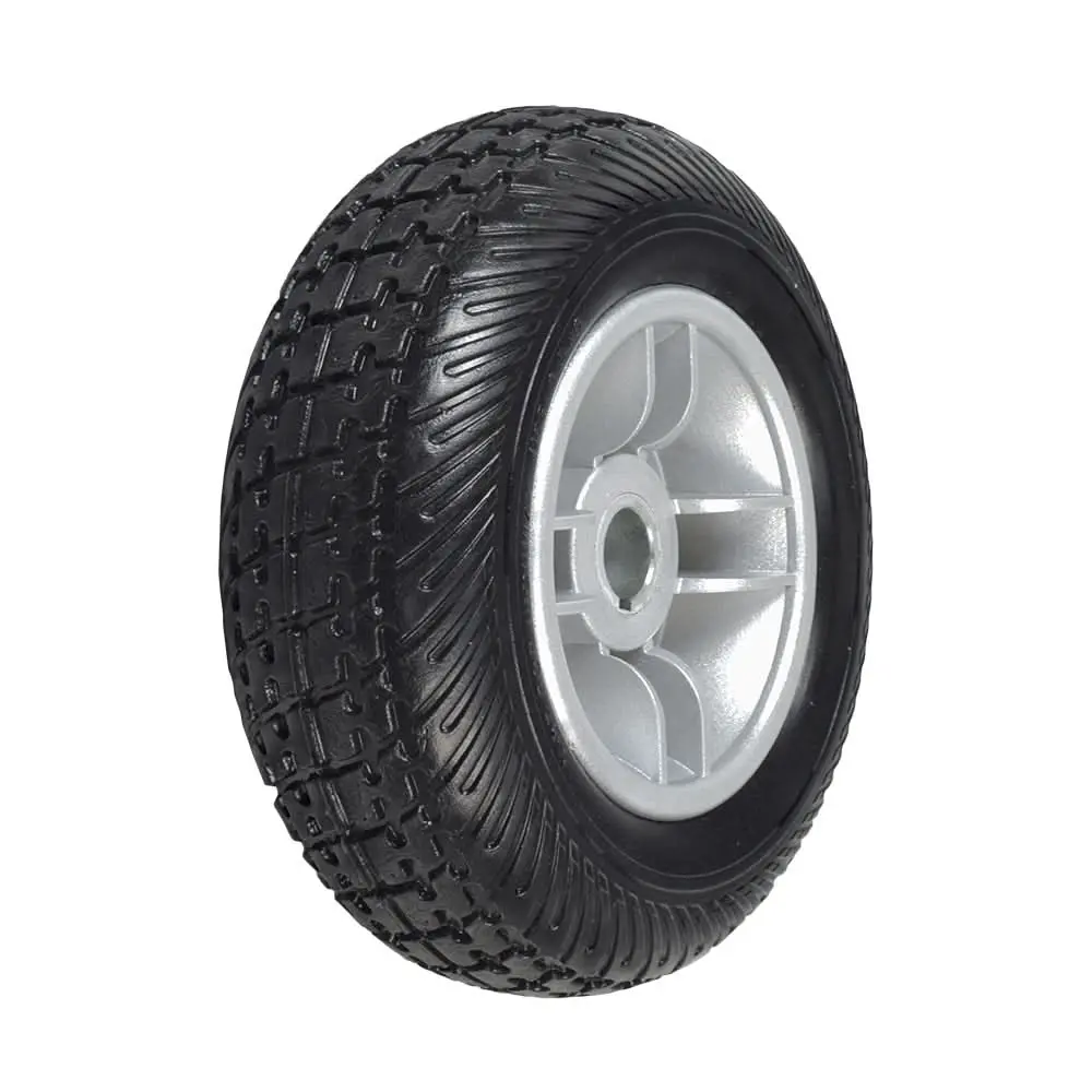8"X2.50" Black Flat-Free Rear Wheel Assembly With Silver Rim For The Go-Go Elite Traveller (Sc40e/Sc44e), Go-Go Es (S83/S84), And Go-Go Es2 (S81) Mobility Scooters (Whlasmb1838) 1