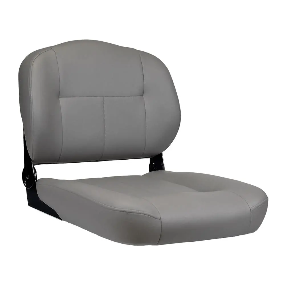 22" X 20" Gray Medium-Back Deluxe Contour Vinyl Seat Assembly (Blemished) 1