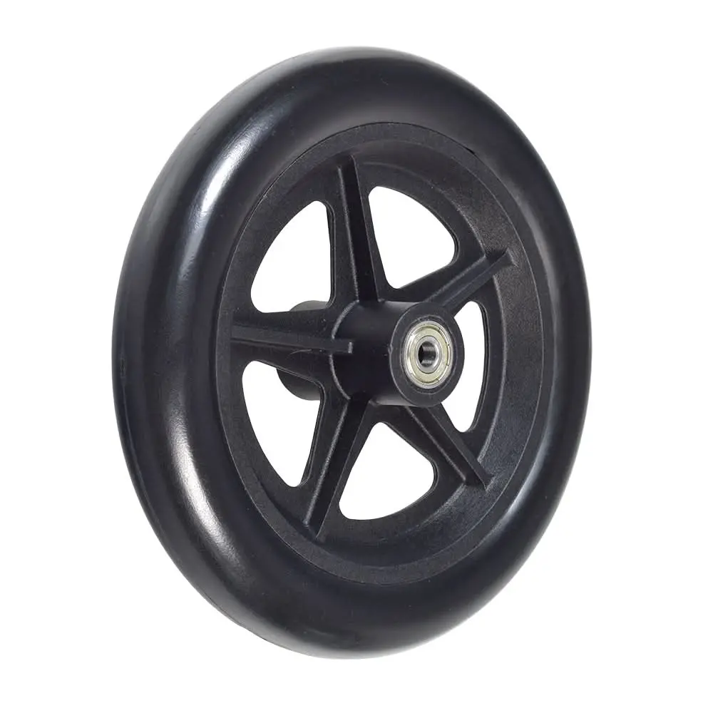 8"X1.25" Flat-Free Black Caster Wheel Assembly For The Pride Stylus 400 & Stylus Ls (Whlasmb1597) 1