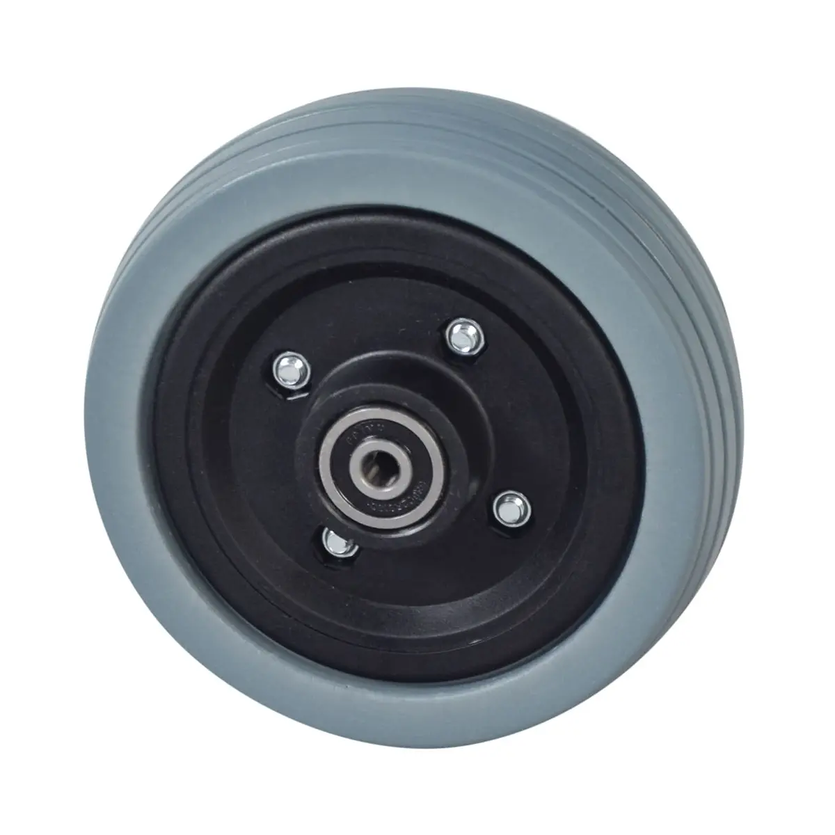 6"X2" Flat-Free Caster Wheel Assembly With Gray Tire For Jazzy Power Chairs 2