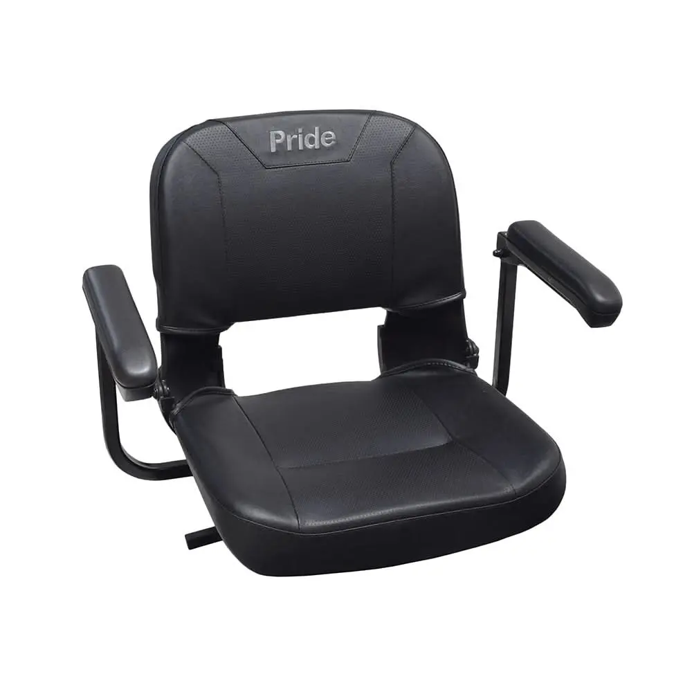 17"X17" Black Textured Vinyl Seat Assembly For The Pride Revo, Sonic, Star, Victory 3, & Go-Go Scooters (Blemished) 1
