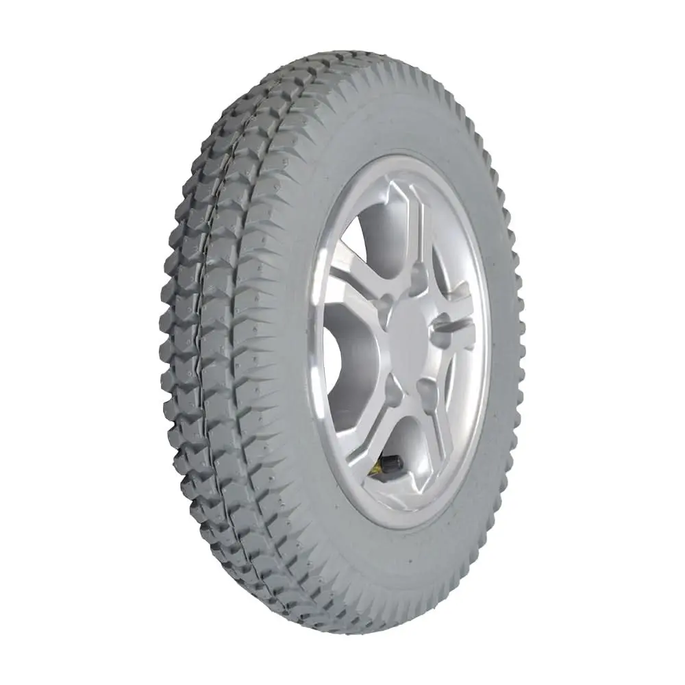 14"X3" Pneumatic 5-Spoke Wheel Assembly With Silver Rim For The Quantum Q600, Q600xl, Q6000z, And R4000 Power Chairs (Whlasmb1814) 1