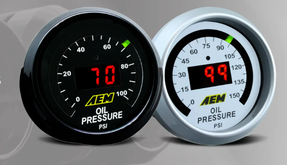 Aem Oil/Fuel Pressure Gauge - 0-100 Psi 1