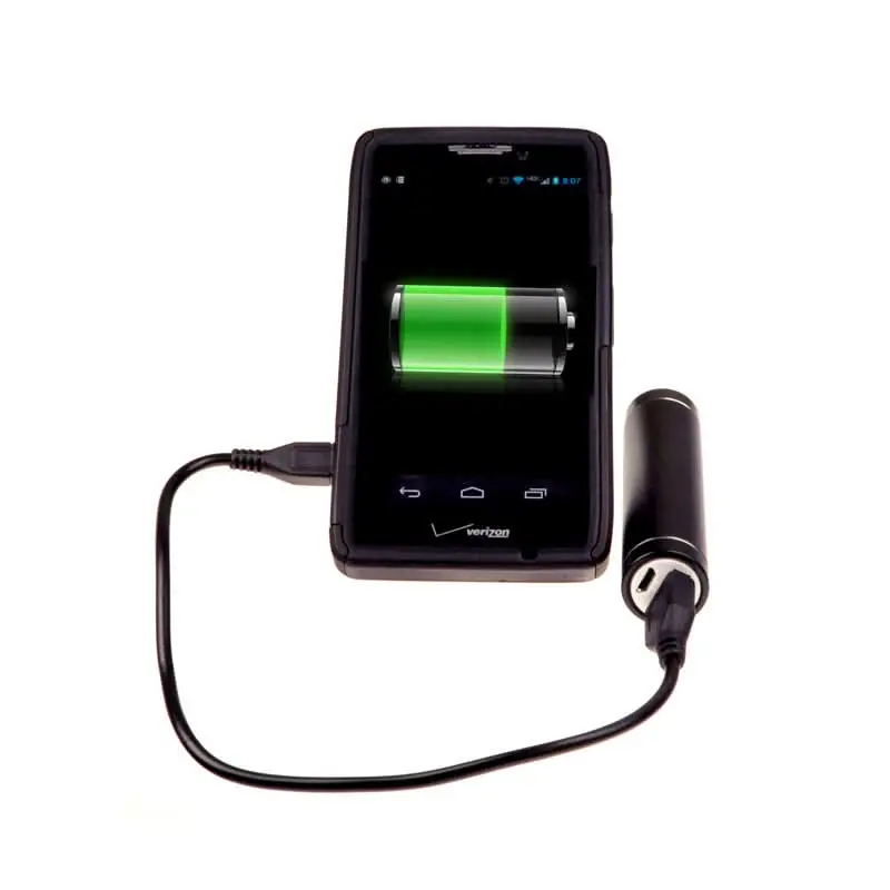 2600 Mah Portable Usb External Power Bank Battery Charger With Round Metal Case 1