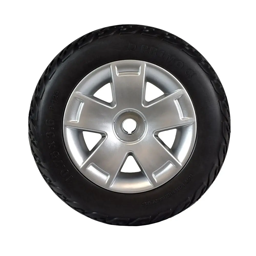 Rear Wheel Assembly With Black Flat-Free Tire For Pride Victory 10, Victory Es 10, & Victory Sport (Whlasmb1784) 2