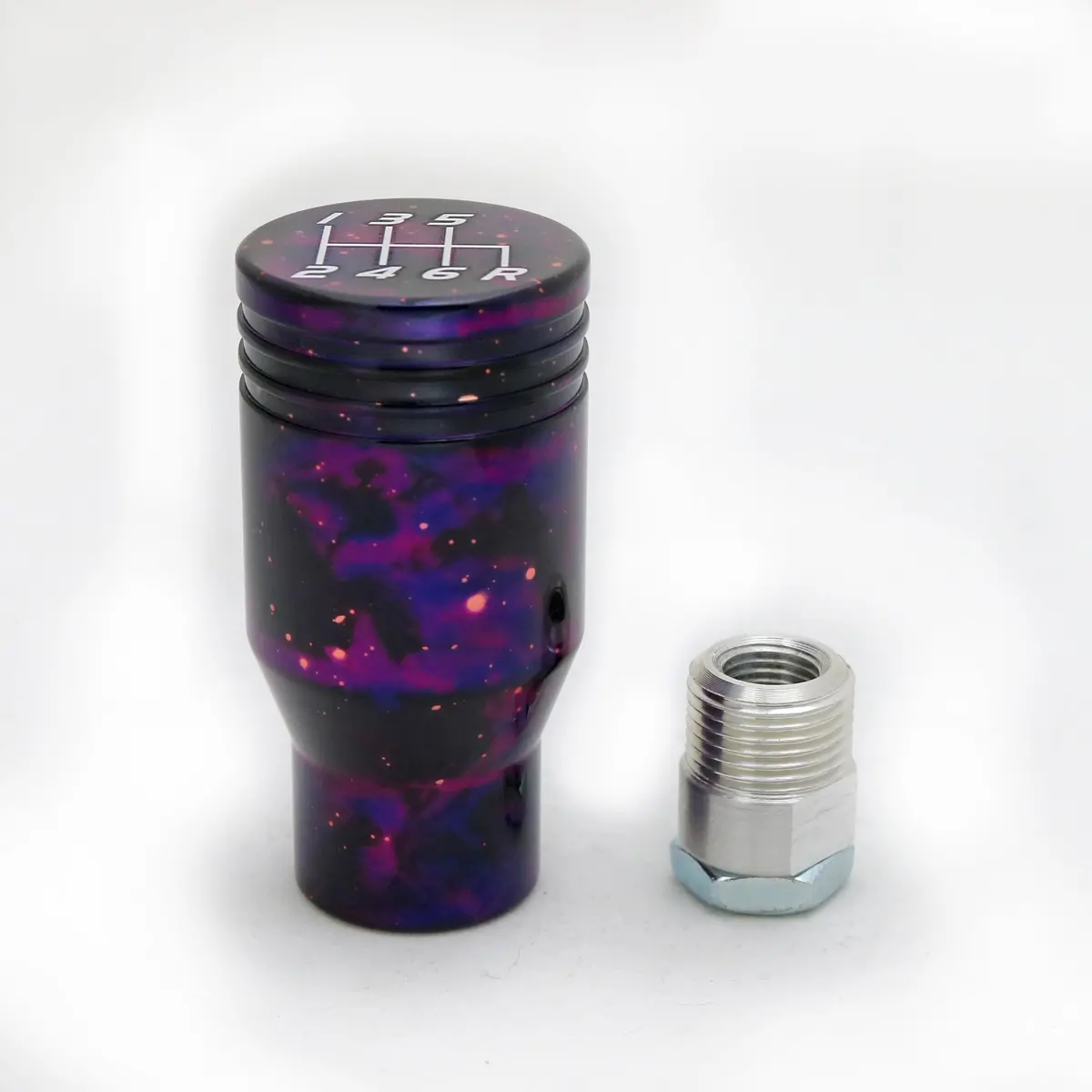 Purple Cosmic Space - 6 Speed Velocity Engraving - 6 Speed Sti Fitment 1