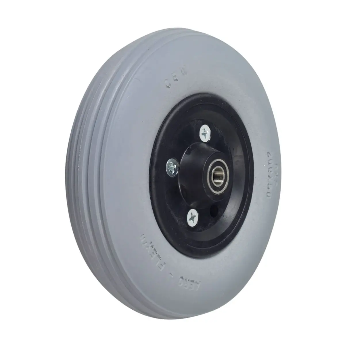 8"X1-3/4" Flat-Free Caster Wheel Assembly For Invacare Power Chairs (1070811) 1