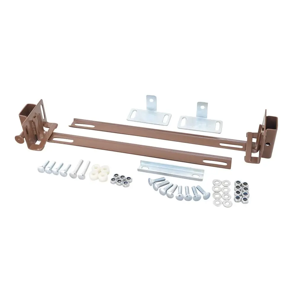 Crossbrace Assembly & Hand Rail Receivers For Invacare Homecare Beds With The Careguard Half-Length Rail 6640 (1082477) 1