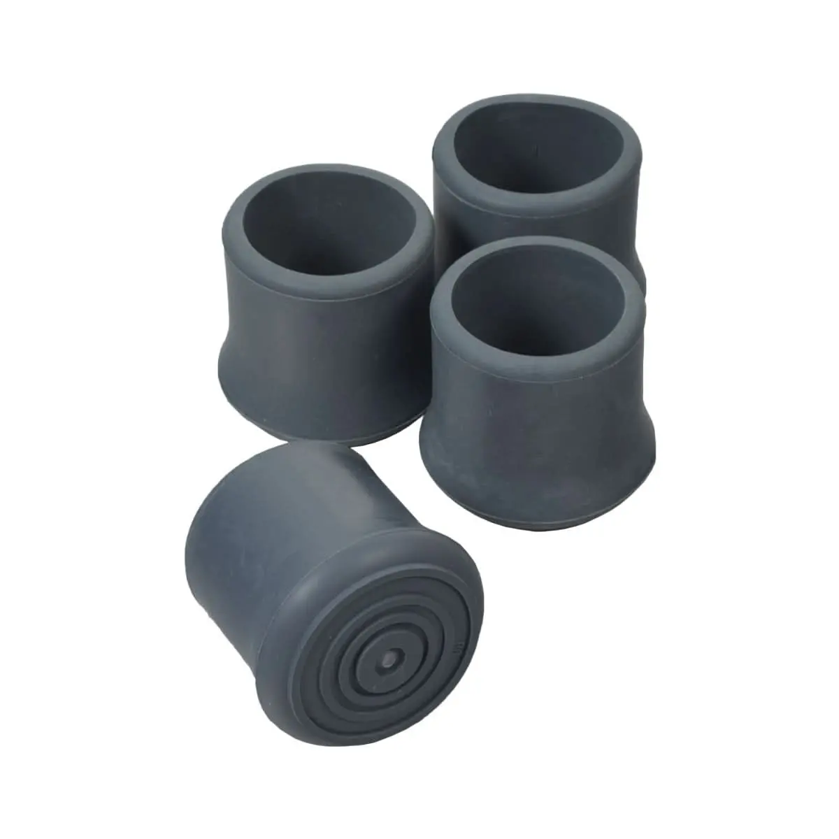 1-1/8" Gray Rubber Tips For Invacare Walkers (Set Of 4) 1