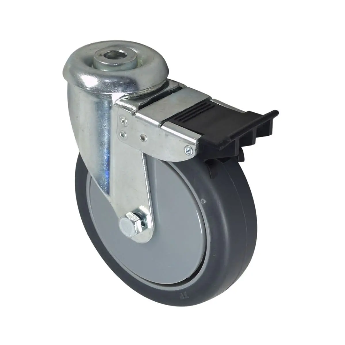 Rear 5" Caster Assembly With Swivel And Brake For Invacare Patient Lifts (1123539) 2