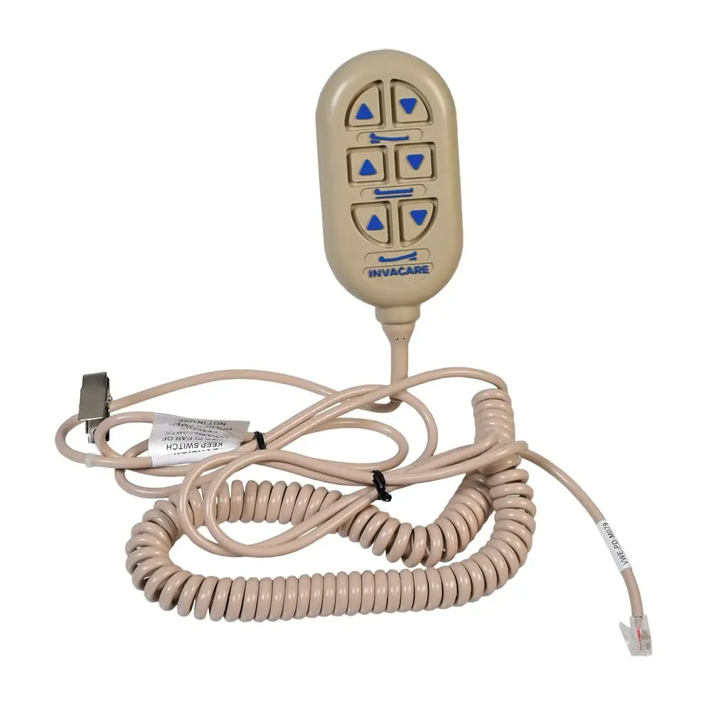 6-Button Hand Control Pendant For Invacare Ih720 & Sc900 Long Term Care Beds (026935) 1
