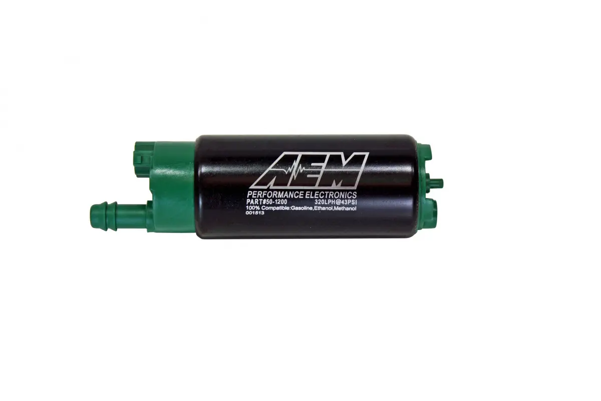 Aem 340Lph E85-Compatible High Flow In-Tank Fuel Pump (Offset Inlet) 1