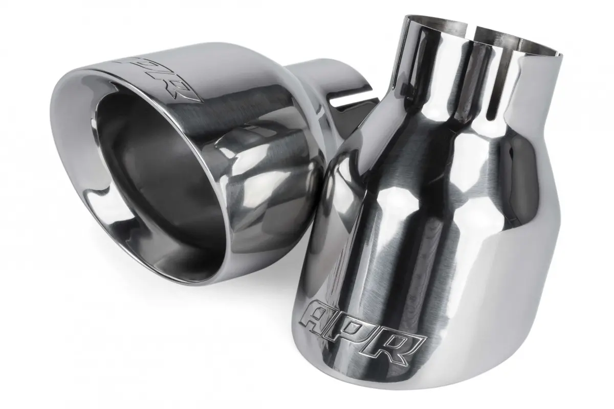 Apr Double-Walled 4" Slash-Cut Tips (Polished) - Set Of 2 1