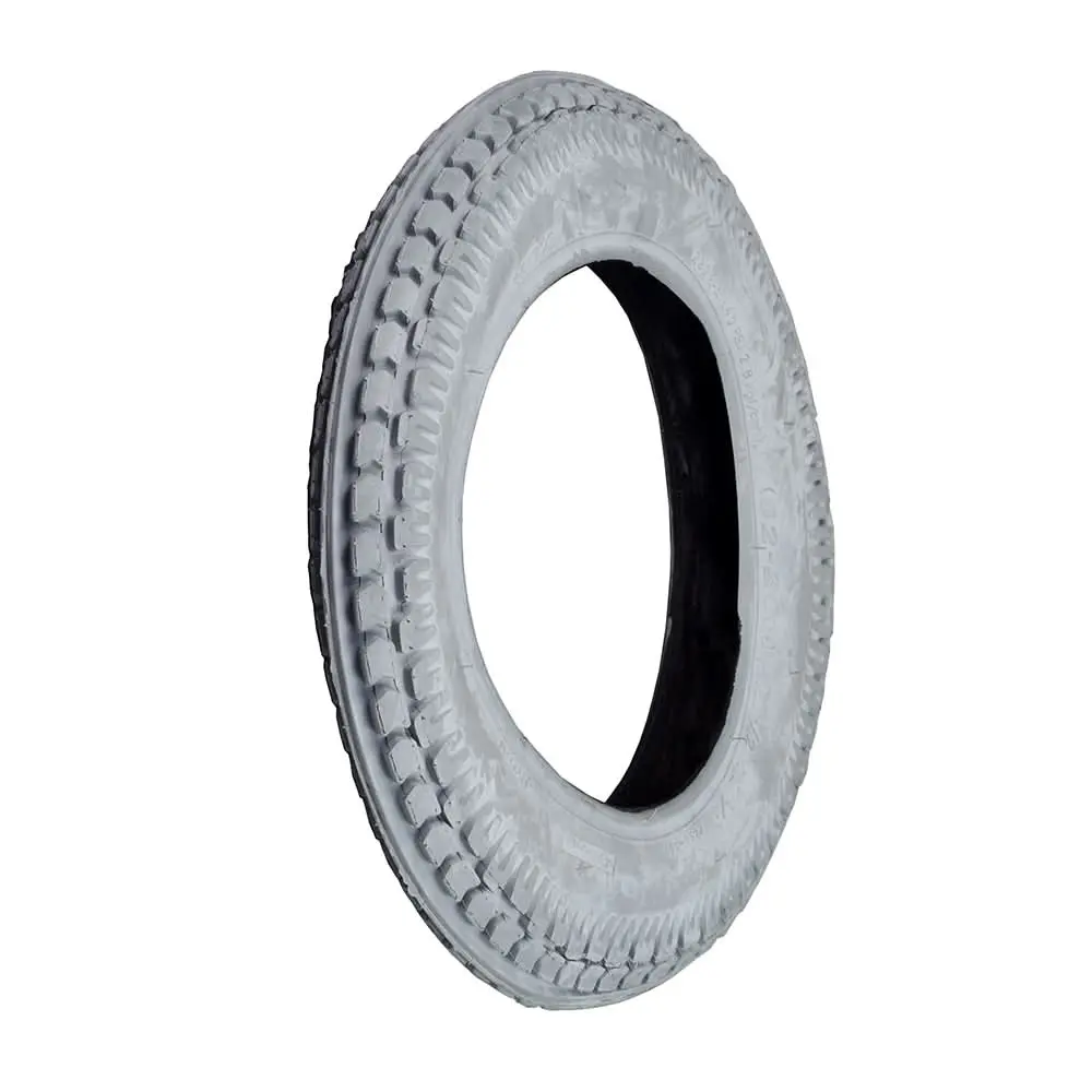 12-1/2" X 2-1/4" Gray Pneumatic Mobility Tire With K469 Knobby Tread 1