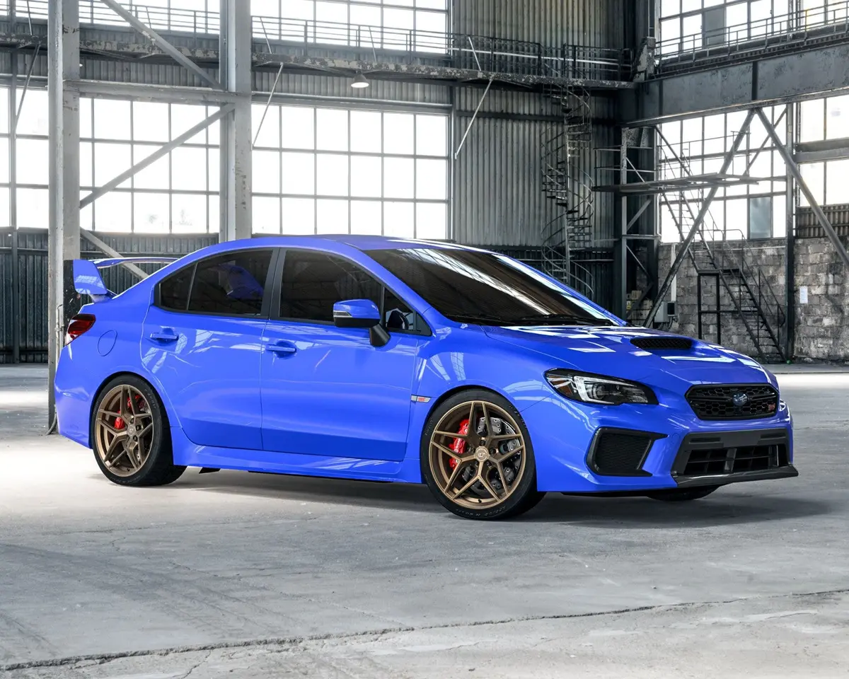 Vr Forged D04 Wheel Package Subaru Wrx Sti 18X9.5 Satin Bronze 1