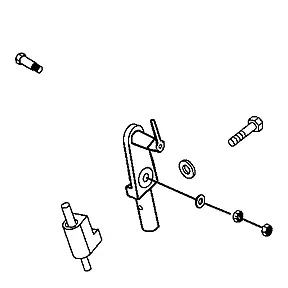 Lower Steering Hardware  For The Invacare Lynx L-3 & L-4 (1144804) 1